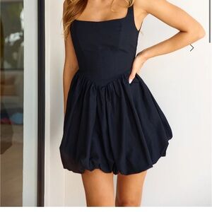 Hello Molly- VOLUME PLEASE MINI DRESS BLACK